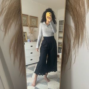 Zara embroidered pants